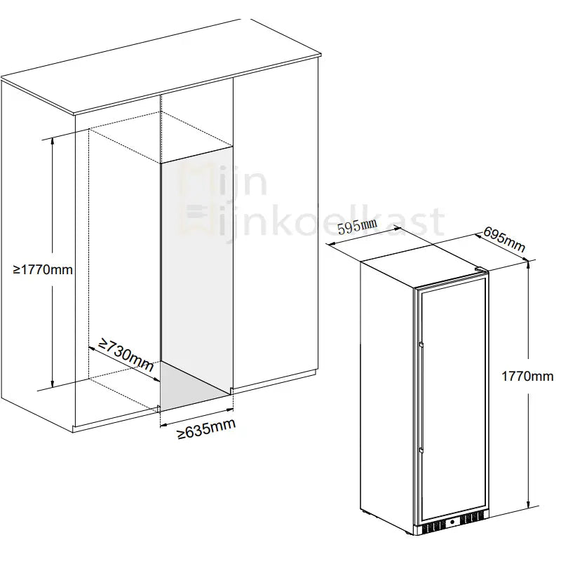 Temptech Classique Wijnklimaatkast | CL180DB | 2 Zones - Elite Wijnklimaatkast