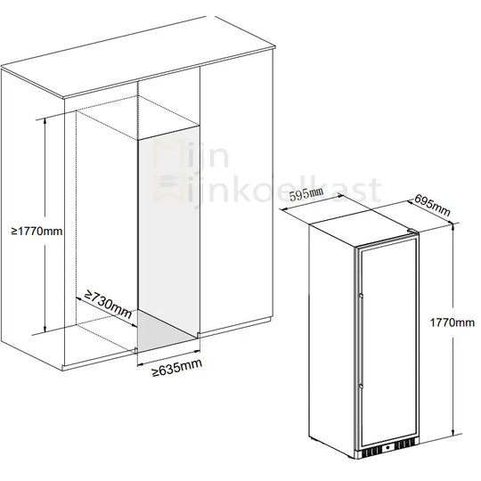 Temptech Classique Wijnklimaatkast | CL180DB | 2 Zones - Elite Wijnklimaatkast