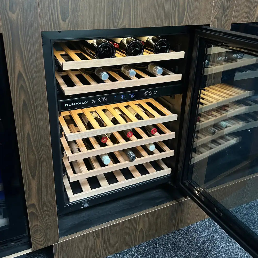 Dunavox Flow-46H Wijnkoelkast | DAUF-46.145DBH | 2 Zones | Zwart