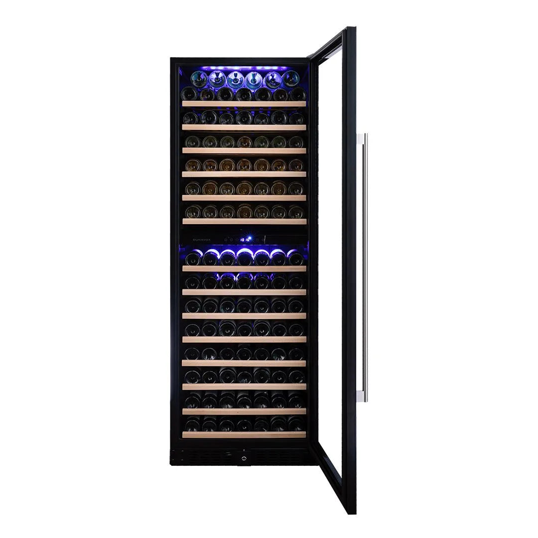 Dunavox Grande-181 Wijnkoelkast | DX-181.490DMBK | 2 Zones | Mat Zwart