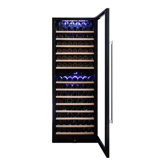 Dunavox Grande-181 Wijnkoelkast | DX-181.490DMBK | 2 Zones | Mat Zwart