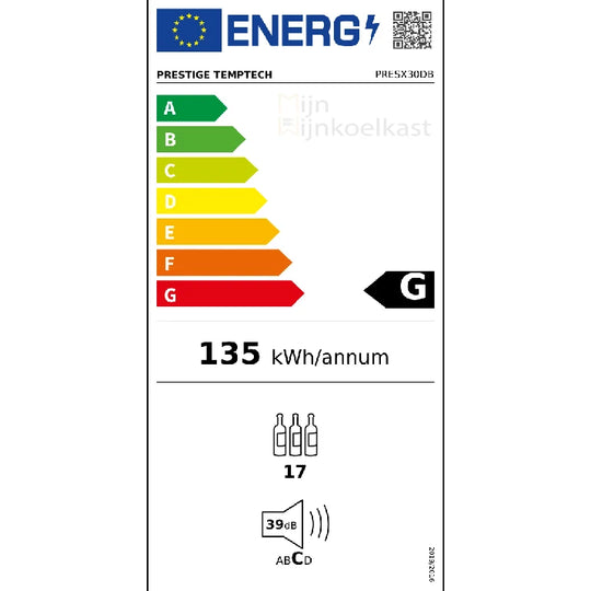 Temptech Prestige Wijnklimaatkast | PRESX30DB | 2 Zones - Elite Wijnklimaatkast