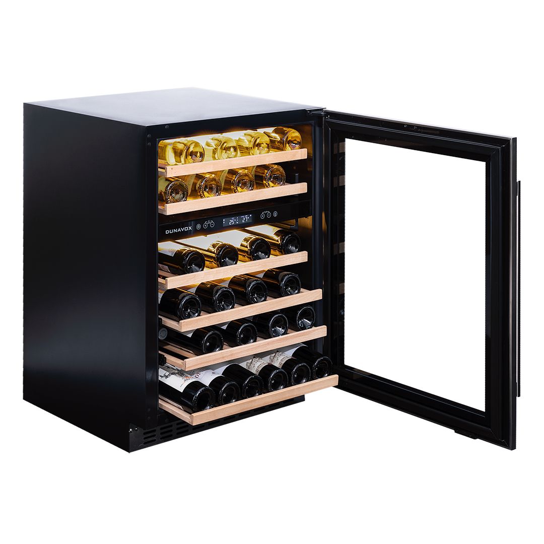 Dunavox Flow-46D Wijnkoelkast | DAUF-46.145DMB | 2 Zones | Mat Zwart
