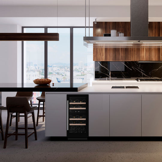 Dunavox Flow-32D Wijnkoelkast | DAUF-32.78DMB | 2 Zones | Mat Zwart