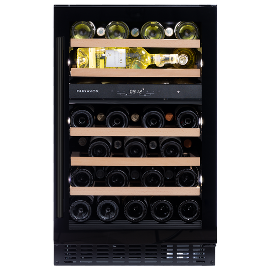 Dunavox Flow-38 Wijnkoelkast | DAUF-38.100DMB | 2 Zones | Mat Zwart
