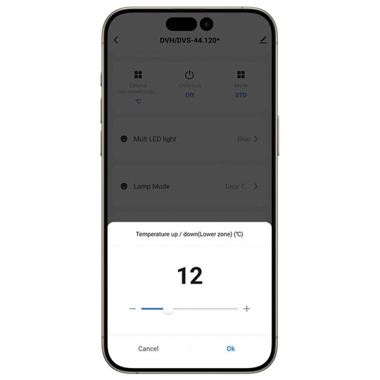 Dunavox Horizon-19.TO Wijnkoelkast | DVH-19.50MB.TO | 1 Zone | Mat Zwart