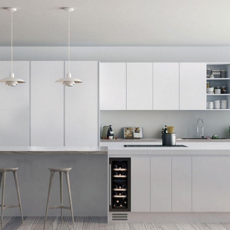 Dunavox Flow-17 Wijnklimaatkast | DAUF-17.58SS | 17 Flessen | 2 Zones