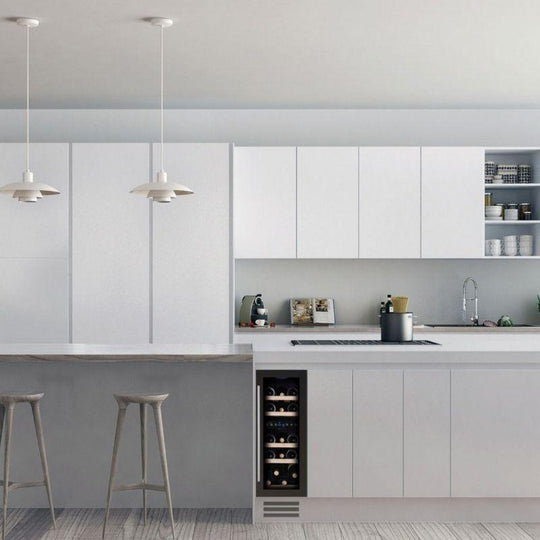 Dunavox Flow-17 Wijnklimaatkast | DAUF-17.58SS | 17 Flessen | 2 Zones